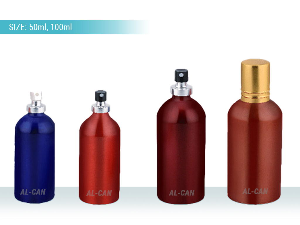 Aluminium Crimp bottle with Pump