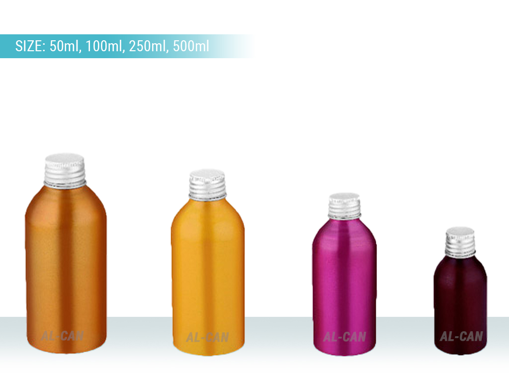 Aluminium Screw bottle with Aluminium Caps
