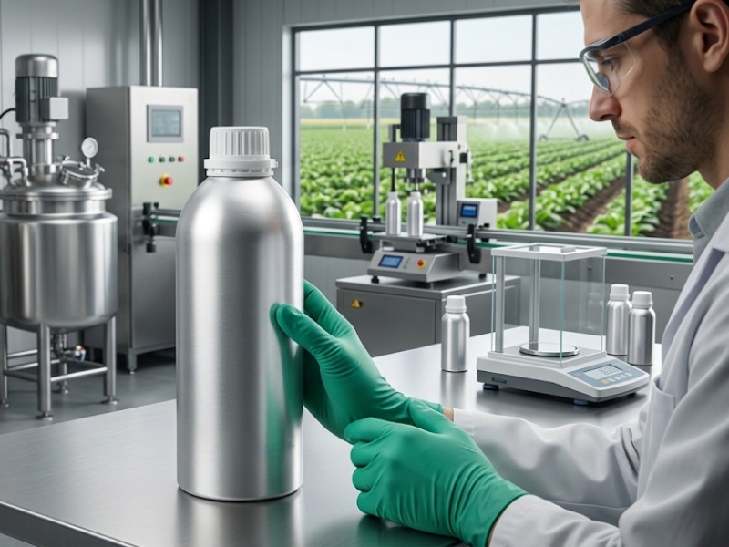 Aluminium containers for agrochemicals