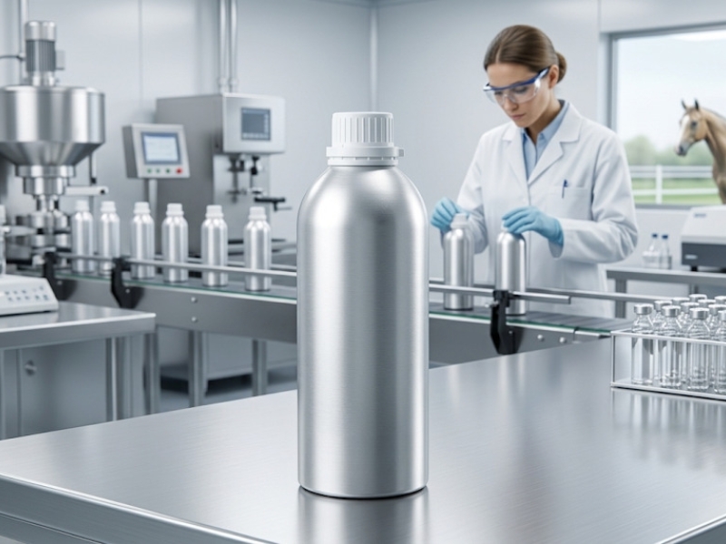 Aluminium containers for veterinary
